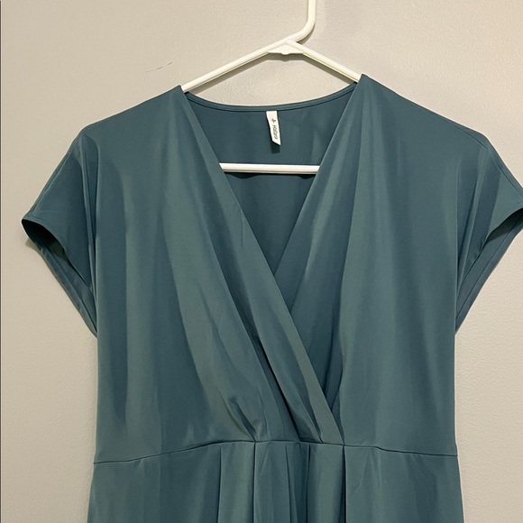 NWOT Halara Teal Midi Dress - Picture 5 of 7